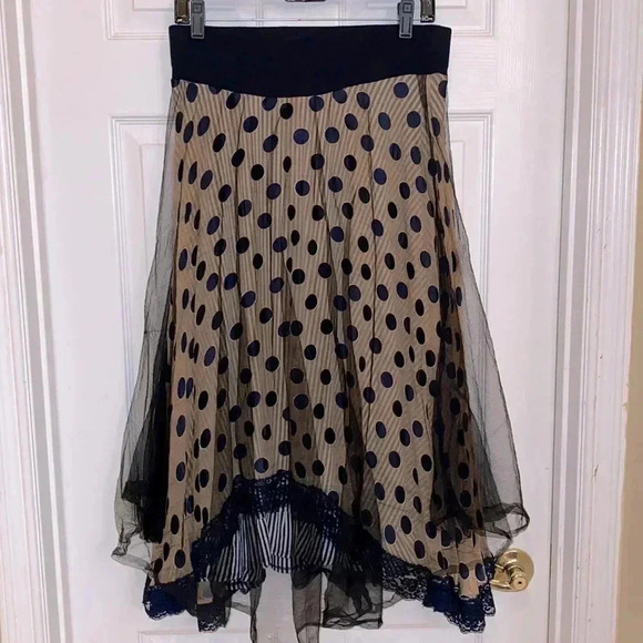 TRELISE COOPER Dresses & Skirts - Trelise Copper polkadot layered skirt Sz 6